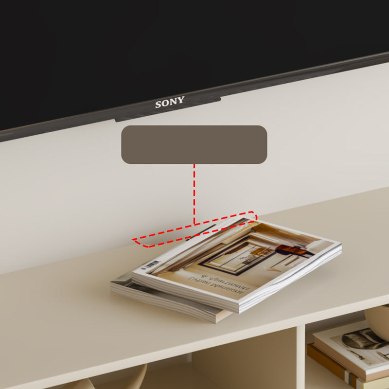 Modern TV Console White Wall-mounted Media Console for Living Room Clearhalo 'furn' 'furn_tv_stands_entertainment_centers' 'Furniture' 'Living Room Furniture' 'TV Stands & Entertainment Centers' 'TV Stands & Media Storage Furniture' 'tv_stands_entertainment_centers' 7496178