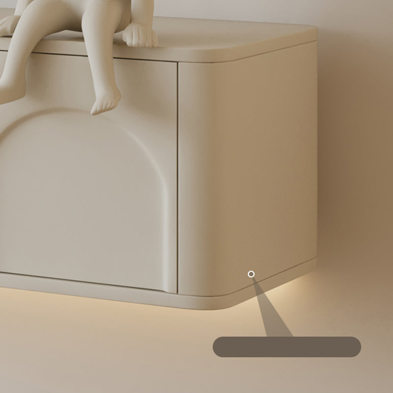 Contemporary TV Console White Floating Faux Wood Media Console with Drawers Clearhalo 'furn' 'furn_tv_stands_entertainment_centers' 'Furniture' 'Living Room Furniture' 'TV Stands & Entertainment Centers' 'TV Stands & Media Storage Furniture' 'tv_stands_entertainment_centers' 7496196