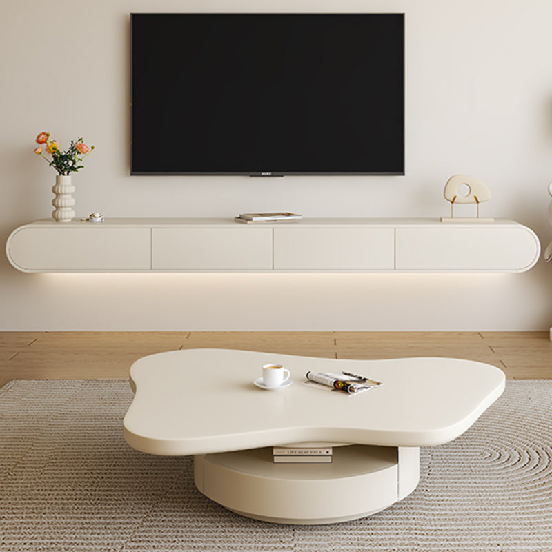 Contemporary TV Console Wood Wall Mounted Media Console for Living Room Clearhalo 'furn' 'furn_tv_stands_entertainment_centers' 'Furniture' 'Living Room Furniture' 'TV Stands & Entertainment Centers' 'TV Stands & Media Storage Furniture' 'tv_stands_entertainment_centers' 7496211