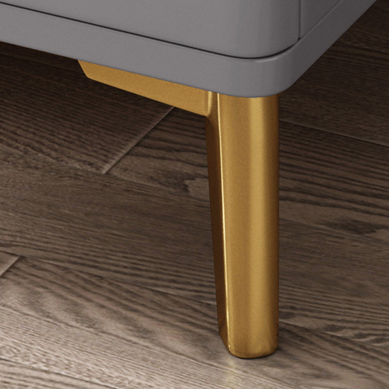 ストーンアクセントテーブルナイトスタンドグラムナイトスタンド2つの引き出しが付いています