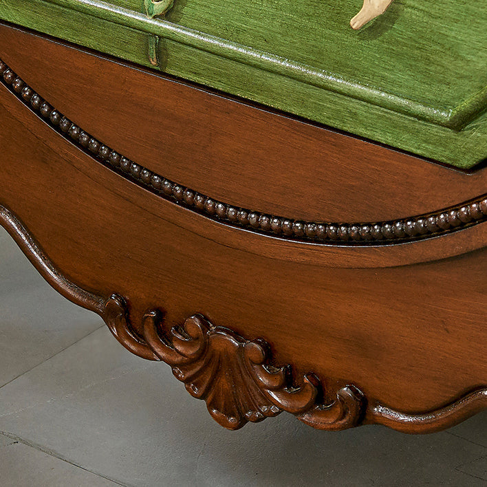 Modern de almacenamiento cofre de madera de almacenamiento de madera con 3 cajones