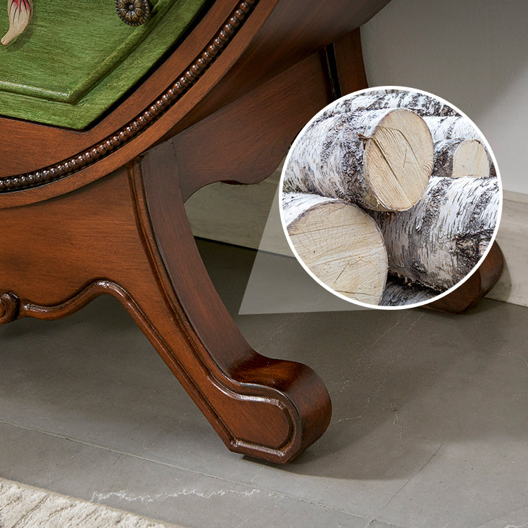 Modern de almacenamiento cofre de madera de almacenamiento de madera con 3 cajones