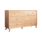 Wooden Chest Contemporary Glam Storage Chest Dresser with Drawers 53"L x 16"W x 31"H Natural Clearhalo 'Bedroom Furniture' 'Dressers & Chests' 'dressers_chests' 'furn' 'furn_dressers_chests' 'Furniture' 7496351