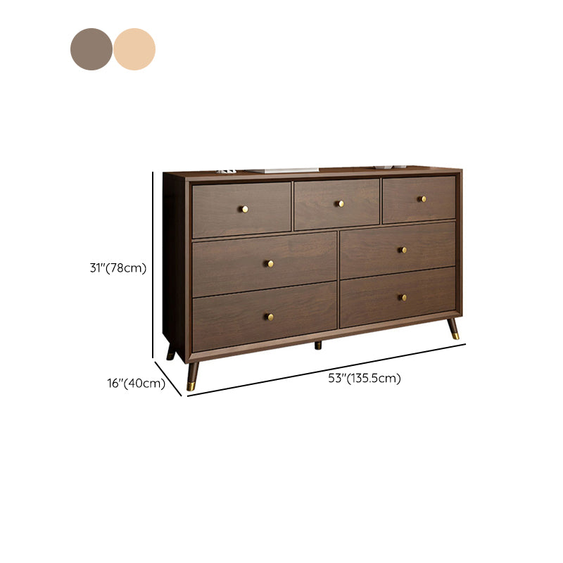 Wooden Chest Contemporary Glam Storage Chest Dresser with Drawers Clearhalo 'Bedroom Furniture' 'Dressers & Chests' 'dressers_chests' 'furn' 'furn_dressers_chests' 'Furniture' 7496358