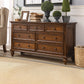 Commode traditionnelle en bois massif en bois massif avec tiroirs 3/4/7