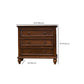 Commode traditionnelle en bois massif en bois massif avec tiroirs 3/4/7