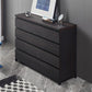 Black Storage Chest Dresser Wooden Storage Chest with Drawers Clearhalo 'Bedroom Furniture' 'Dressers & Chests' 'dressers_chests' 'furn' 'furn_dressers_chests' 'Furniture' 7496400