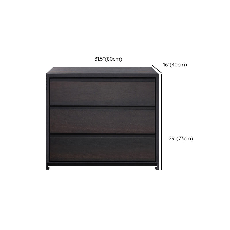 Black Storage Chest Dresser Wooden Storage Chest with Drawers Clearhalo 'Bedroom Furniture' 'Dressers & Chests' 'dressers_chests' 'furn' 'furn_dressers_chests' 'Furniture' 7496405