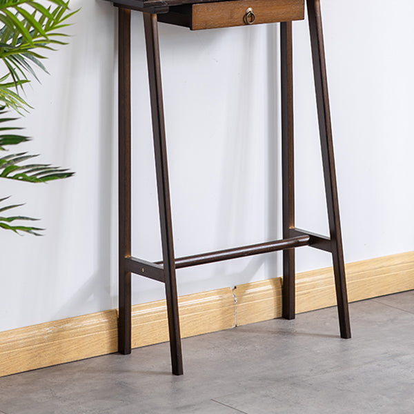 Tavolo da console rettangolare moderna tavolo di divano console in legno in marrone/naturale