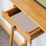 Tavolo da console rettangolare moderna tavolo di divano console in legno in marrone/naturale