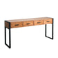 Modern Rectangular Console Table Metal Console Sofa Table in Brown Clearhalo 'Console Tables' 'console_tables' 'Entry & Mudroom Furniture' 'furn' 'furn_console_tables' 'Furniture' 7496470