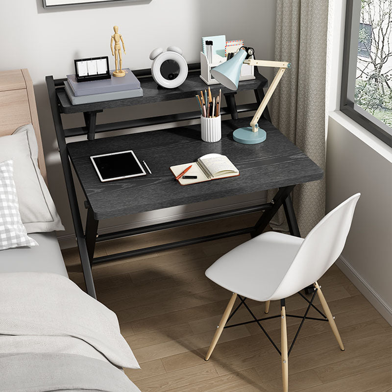 Contemporary Style Folding Home Office Desk Rectangular Trestle Writing Desk Clearhalo 'furn' 'furn_office_desk' 'Furniture' 'Office Desks' 'Office Furniture' 'office_desk' 7496593