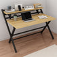 Contemporary Style Folding Home Office Desk Rectangular Trestle Writing Desk 48"L x 24"W x 34"H Natural Clearhalo 'furn' 'furn_office_desk' 'Furniture' 'Office Desks' 'Office Furniture' 'office_desk' 7496596