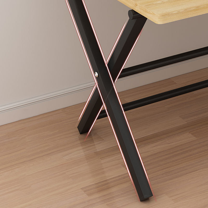 Contemporary Style Folding Home Office Desk Rectangular Trestle Writing Desk Clearhalo 'furn' 'furn_office_desk' 'Furniture' 'Office Desks' 'Office Furniture' 'office_desk' 7496598