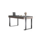 Rectangle Stone Top Office Desk with Double Pedestal Modern Style Writing Desk for Office