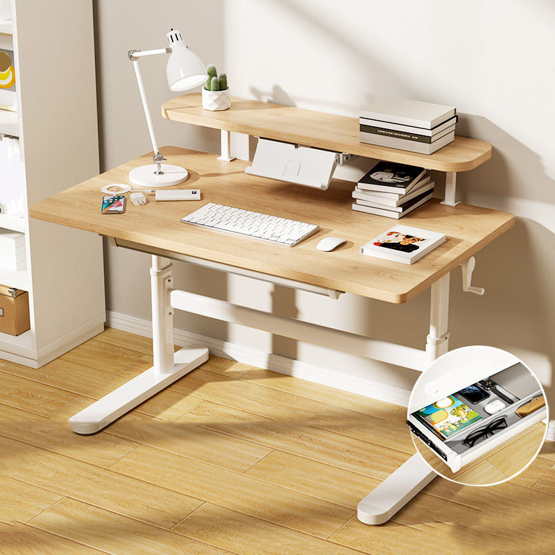 Bureau d'écriture rectangulaire naturel du bureau de bureau réglable de style moderne