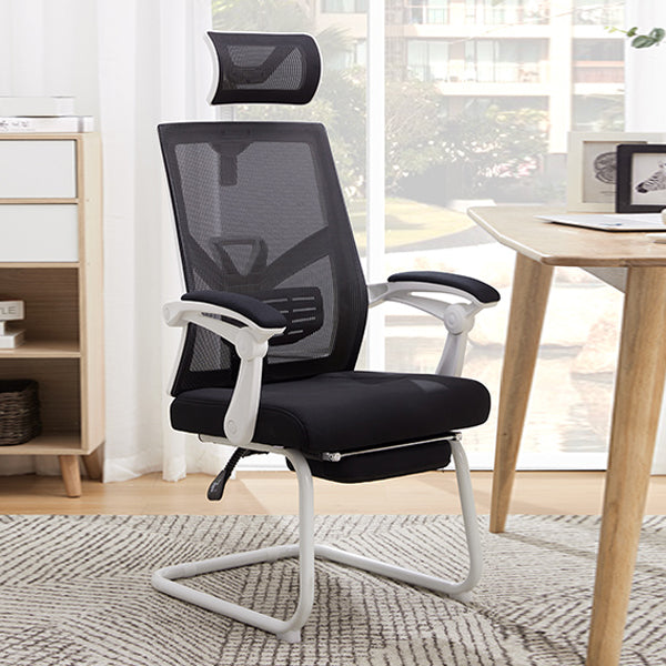 Chaise de bureau à armes rembourrées modernes Pas de chaise de bureau ergonomique pénible