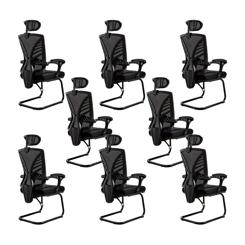 Chaise de bureau à armes rembourrées modernes Pas de chaise de bureau ergonomique pénible