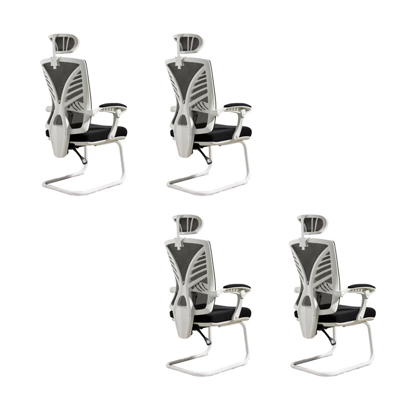 Chaise de bureau à armes rembourrées modernes Pas de chaise de bureau ergonomique pénible