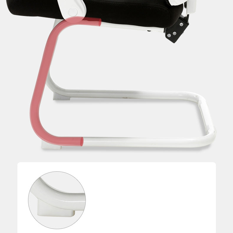 Chaise de bureau à armes rembourrées modernes Pas de chaise de bureau ergonomique pénible