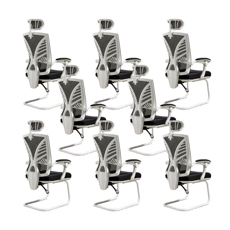 Chaise de bureau à armes rembourrées modernes Pas de chaise de bureau ergonomique pénible