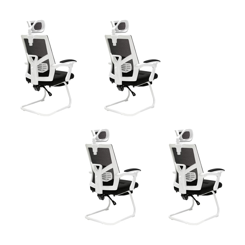 Chaise de bureau à armes rembourrées modernes Pas de chaise de bureau ergonomique pénible