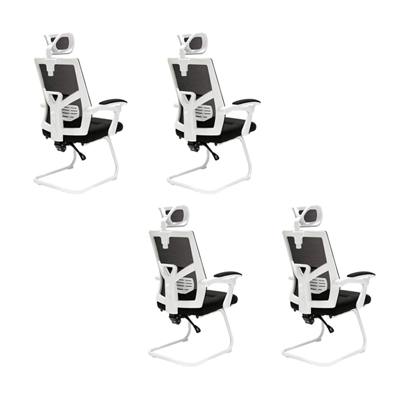 Chaise de bureau à armes rembourrées modernes Pas de chaise de bureau ergonomique pénible