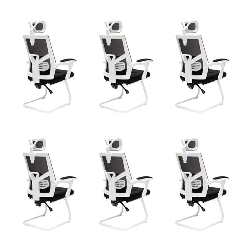 Chaise de bureau à armes rembourrées modernes Pas de chaise de bureau ergonomique pénible