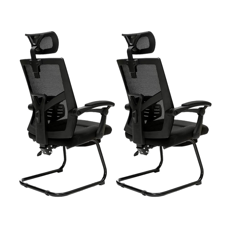 Chaise de bureau à armes rembourrées modernes Pas de chaise de bureau ergonomique pénible