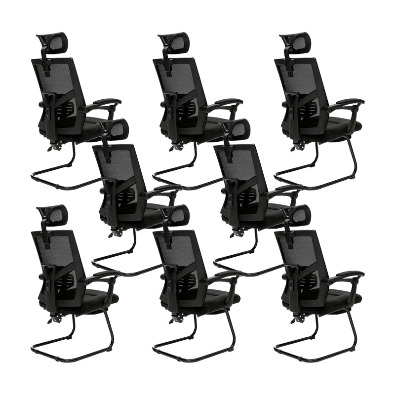 Chaise de bureau à armes rembourrées modernes Pas de chaise de bureau ergonomique pénible