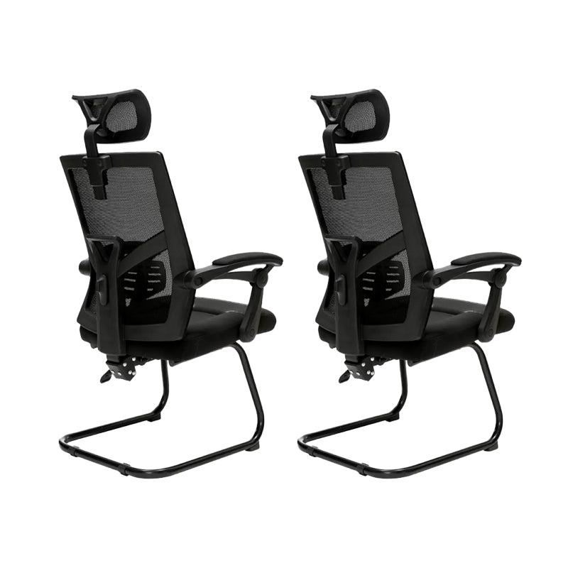 Chaise de bureau à armes rembourrées modernes Pas de chaise de bureau ergonomique pénible