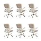 Modern Removable Arms Chair Tilt Mechanism No Distressing Ergonomic Desk Chair with Wheels