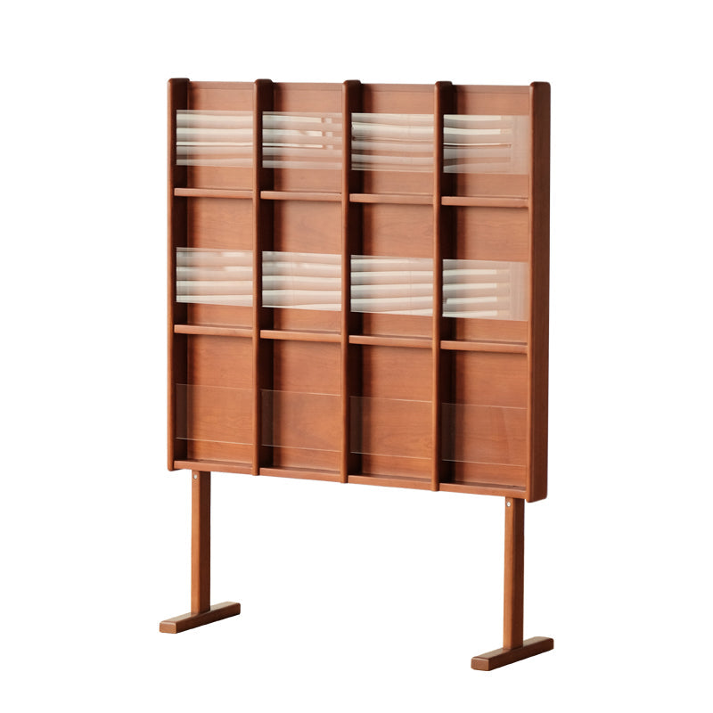 Modern Style Closed Back Bookshelf Solid Wood Bookcase with Shelves Clearhalo 'Bookcases' 'furn' 'furn_bookcases' 'Furniture' 'Office Furniture' 7497250