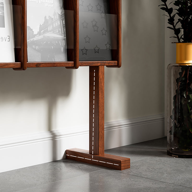 Modern Style Closed Back Bookshelf Solid Wood Bookcase with Shelves Clearhalo 'Bookcases' 'furn' 'furn_bookcases' 'Furniture' 'Office Furniture' 7497253