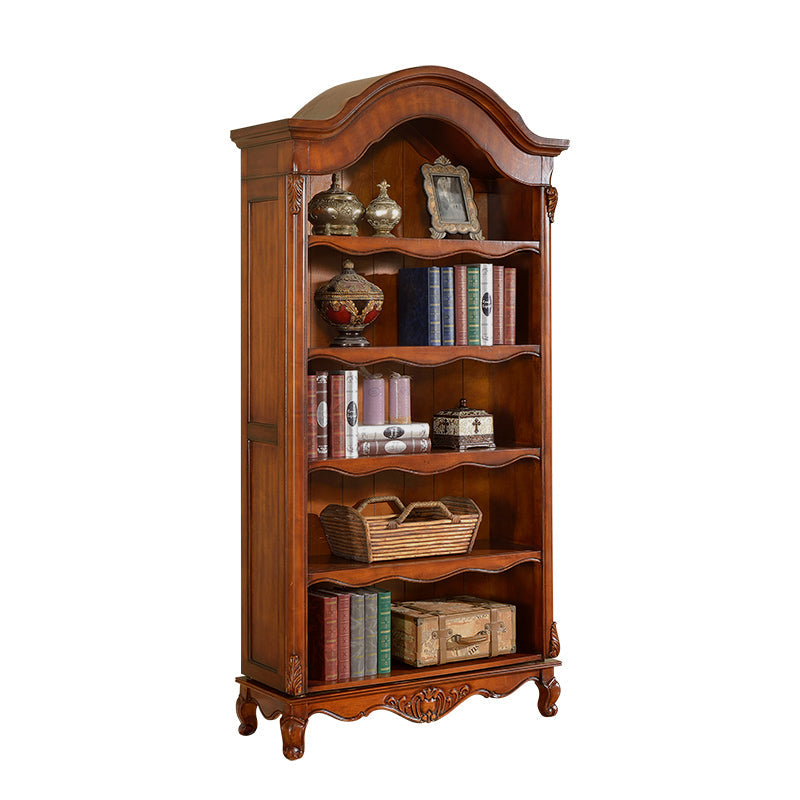 Contemporary Closed Back Bookshelf Vertical Solid Wood Bookcase for Office Clearhalo 'Bookcases' 'furn' 'furn_bookcases' 'Furniture' 'Office Furniture' 7497261