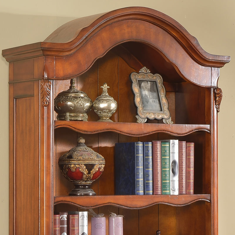 Contemporary Closed Back Bookshelf Vertical Solid Wood Bookcase for Office Clearhalo 'Bookcases' 'furn' 'furn_bookcases' 'Furniture' 'Office Furniture' 7497264