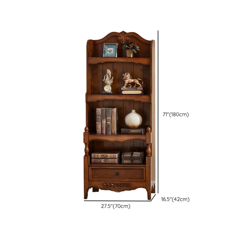 Contemporary Closed Back Bookshelf Vertical Solid Wood Bookcase for Office Clearhalo 'Bookcases' 'furn' 'furn_bookcases' 'Furniture' 'Office Furniture' 7497269