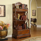 Contemporary Closed Back Bookshelf Vertical Solid Wood Bookcase 35.5"L x 18"W x 71"H Brown Clearhalo 'Bookcases' 'furn' 'furn_bookcases' 'Furniture' 'Office Furniture' 7497290