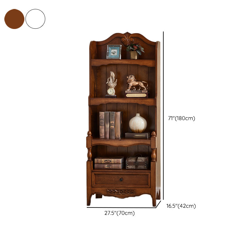 Contemporary Closed Back Bookshelf Vertical Solid Wood Bookcase Clearhalo 'Bookcases' 'furn' 'furn_bookcases' 'Furniture' 'Office Furniture' 7497298