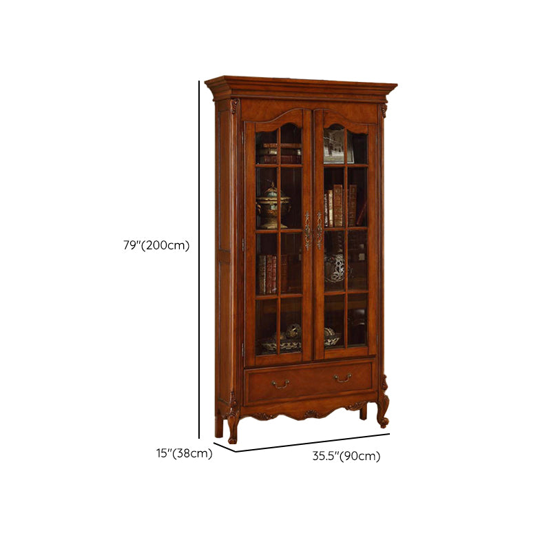 Contemporary Closed Back Bookshelf Vertical Solid Wood Bookcase Clearhalo 'Bookcases' 'furn' 'furn_bookcases' 'Furniture' 'Office Furniture' 7497300