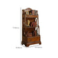 Contemporary Closed Back Bookshelf Vertical Solid Wood Bookcase Clearhalo 'Bookcases' 'furn' 'furn_bookcases' 'Furniture' 'Office Furniture' 7497301