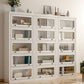 Modern Style Closed Back Bookshelf Standard Solid Wood Bookcase with Cabinets Clearhalo 'Bookcases' 'furn' 'furn_bookcases' 'Furniture' 'Office Furniture' 7497305