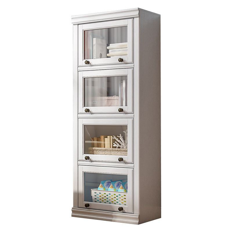 Modern Style Closed Back Bookshelf Standard Solid Wood Bookcase with Cabinets Clearhalo 'Bookcases' 'furn' 'furn_bookcases' 'Furniture' 'Office Furniture' 7497311
