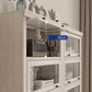 Modern Style Closed Back Bookshelf Standard Solid Wood Bookcase with Cabinets Clearhalo 'Bookcases' 'furn' 'furn_bookcases' 'Furniture' 'Office Furniture' 7497312