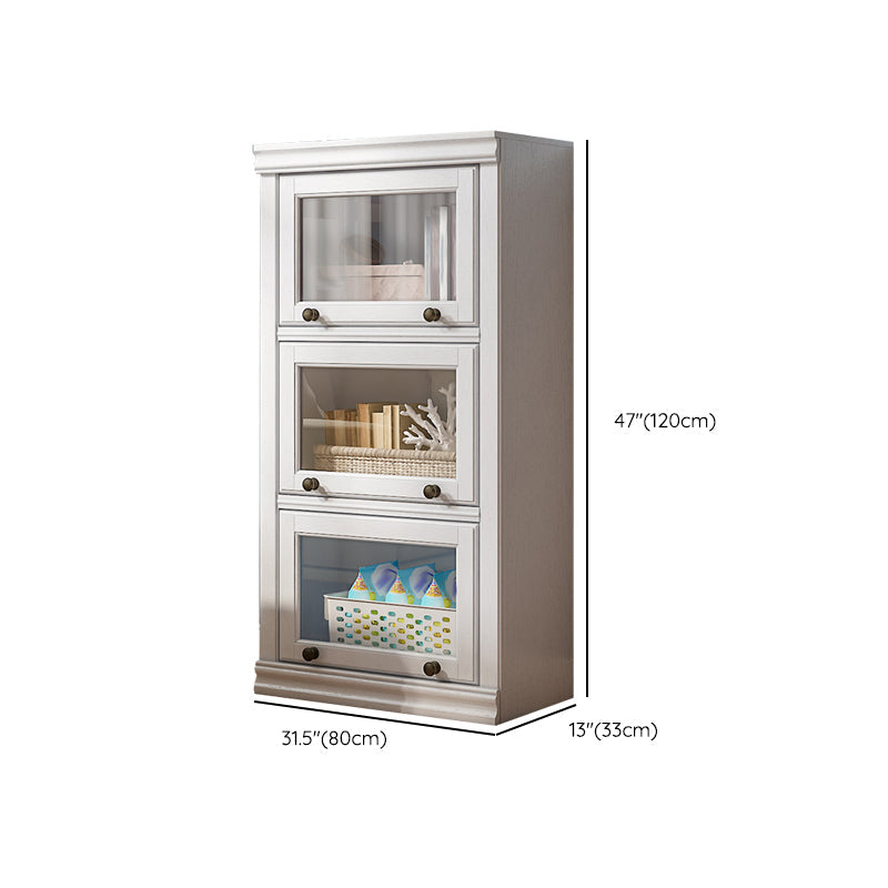 Modern Style Closed Back Bookshelf Standard Solid Wood Bookcase with Cabinets Clearhalo 'Bookcases' 'furn' 'furn_bookcases' 'Furniture' 'Office Furniture' 7497319