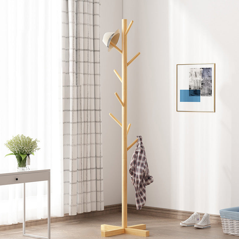 Wooden Entryway Coat Rack Indoor Free Standing Entryway Kit with Hooks