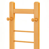 Modern Free Standing Coat Rack Wooden Clothes Hanger for Living Room