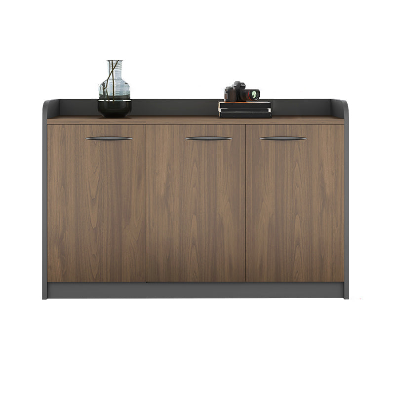Nordic Lateral Filing Cabinet Wooden Frame Storage Filing Cabinet 47"L x 16"W x 31"H Brown Drawer Not Included Clearhalo 'Filing Cabinets' 'filling_cabinets' 'furn' 'furn_filling_cabinets' 'Furniture' 'Office Furniture' 7497548