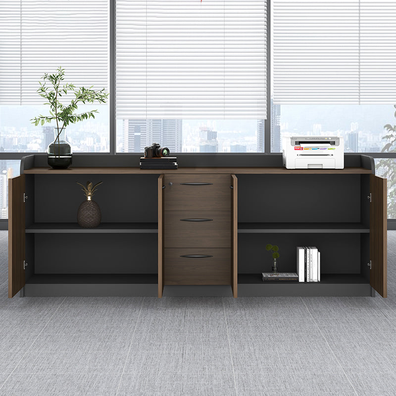 Nordic Lateral Filing Cabinet Wooden Frame Storage Filing Cabinet Clearhalo 'Filing Cabinets' 'filling_cabinets' 'furn' 'furn_filling_cabinets' 'Furniture' 'Office Furniture' 7497549