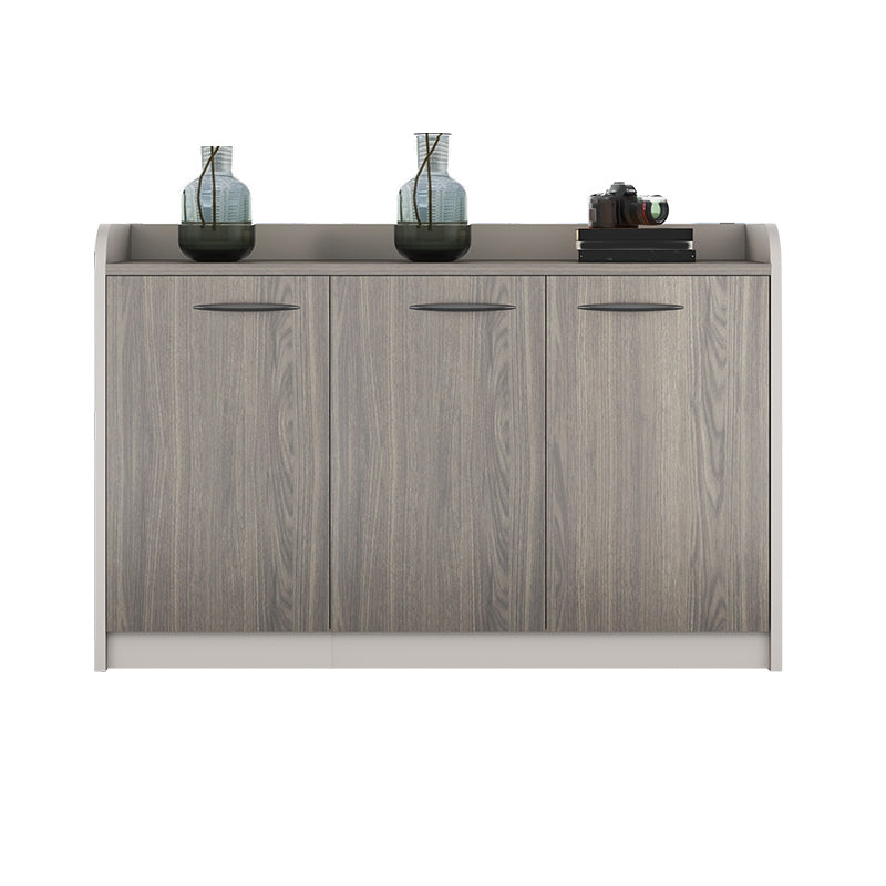 Nordic Lateral Filing Cabinet Wooden Frame Storage Filing Cabinet 47"L x 16"W x 31"H Grey Drawer Not Included Clearhalo 'Filing Cabinets' 'filling_cabinets' 'furn' 'furn_filling_cabinets' 'Furniture' 'Office Furniture' 7497554